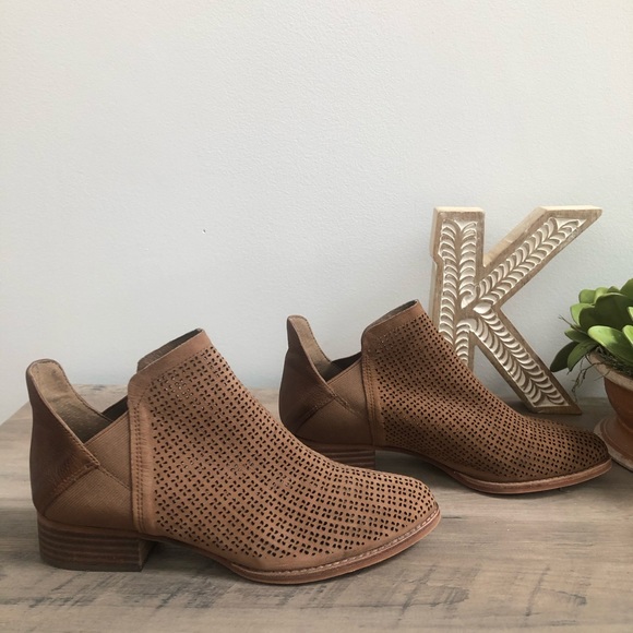 Vince Camuto Shoes - Vince Camuto “Celena” Perforated Neutral Bootie